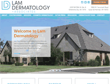 Tablet Screenshot of lam-dermatology.com